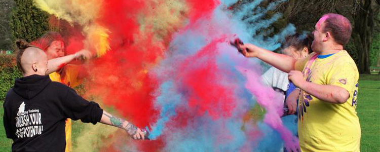 colour throwing
